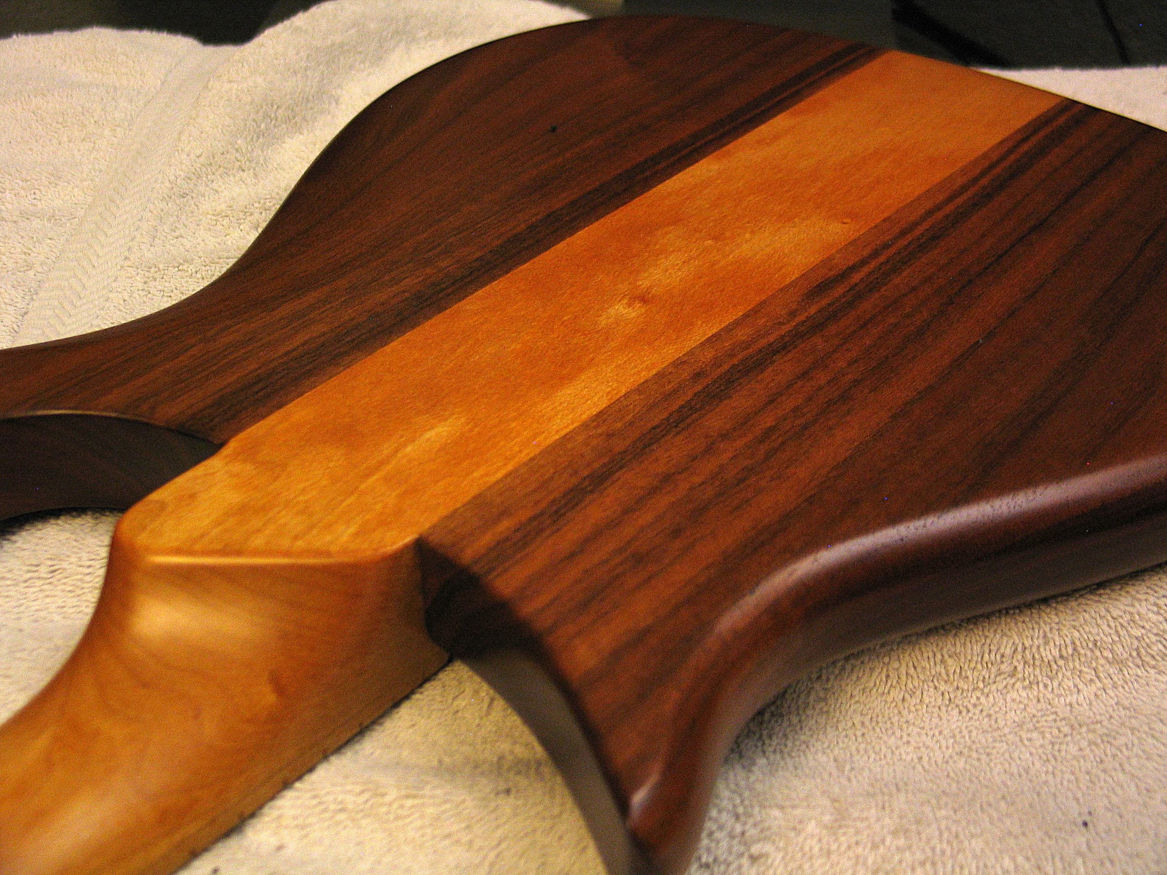 Rickenbacker bass in maple and walnut