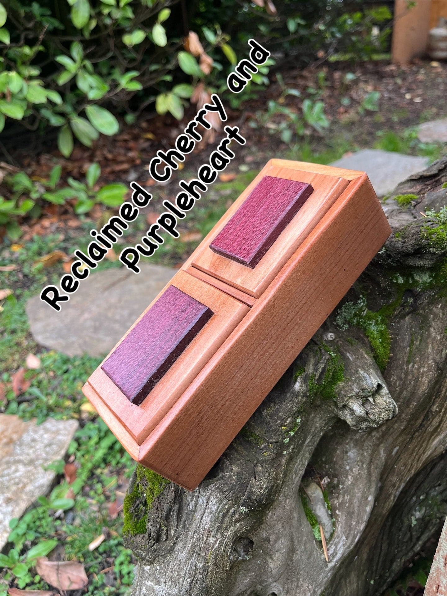 Boxes in cherry pulled from a burn pile