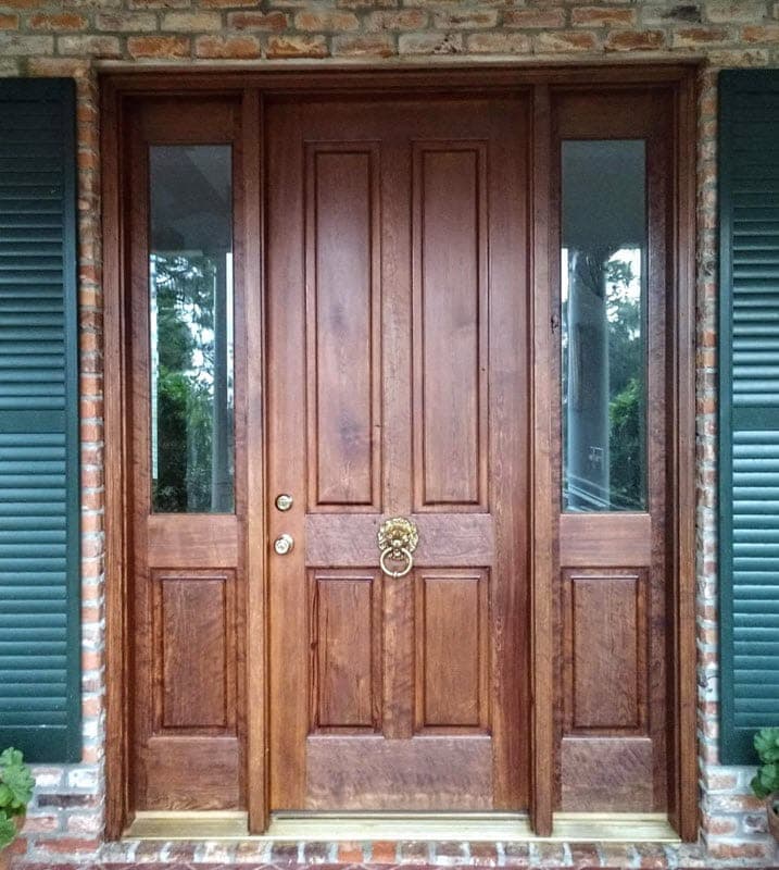Mahogany entry doors